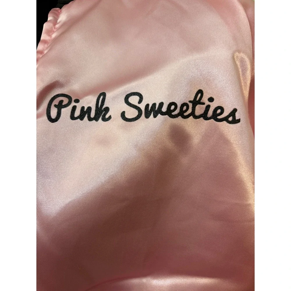 Spirit Halloween Pink Sweeties Jacket Scarf Set 50s Costume Medium 8-10 01343334